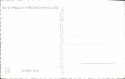 CPM Chapelllle de la Madaille Miraculeuse