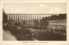 VINTAGE POSTCARD Chaumont the Viaduct and the Valley of Suize
