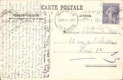 VINTAGE POSTCARD Chamonix Large Charmoz