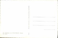 POSTAL MODERNA el castillo de Chantilly el parque