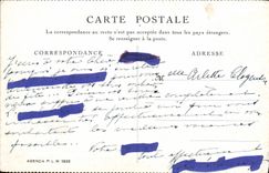 VINTAGE POSTCARD Palate of Fontainbeleau Services Of Car Bus PLM out of drill