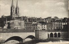 VINTAGE POSTCARD Niort the Bridge on Separates Niort