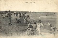 CPA Cette La Plage