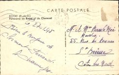 MODERN CARD Royat Panorama of Royat and Clermont