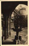 VINTAGE POSTCARD Paris Museum of Cluny Main courtyard