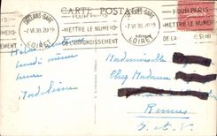 POSTAL Orleans interior de la VENDIMIA de la catedral el puente principal del horno