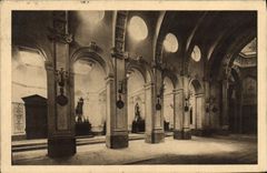 VINTAGE POSTCARD La Chapelle of the Carmelite nuns of Lisieux the Pelite Side Furnace bridges