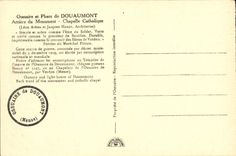 CPA Ossuaire et Phare de Douaumont Arriere du Monument Chapelle catholique Militaria