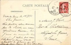 VINTAGE POSTCARD the Round Lake and the Collar of Vanoise