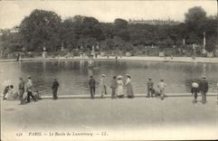 CPA Paris Le Bassin du Luxembourg