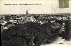 VINTAGE POSTCARD taken Mount Spirit Crosses It View