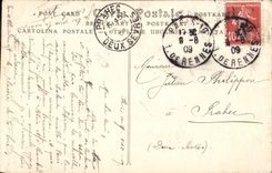 POSTAL Musee de la VENDIMIA Saint Germain de bronces romanos que montan de Fremiet Cheval Militaria