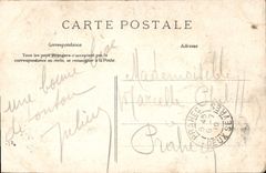 VINTAGE POSTCARD Palate of Fontainebleau Living room of Angle