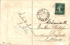 VINTAGE POSTCARD Days of Happiness Woman