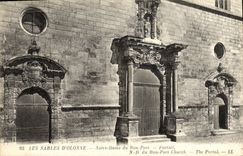 CPA Les Sables D'Olonne Notre Dame du Bon Port Portail