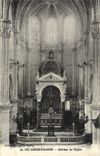 Interior de la POSTAL de la VENDIMIA Sables d'Olonne de la iglesia