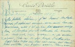 VINTAGE POSTCARD Castle Thierry Jean of Fontane is in this House July 8th, 1621