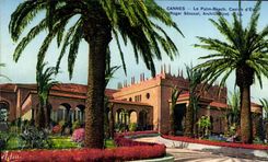 VINTAGE POSTCARD Cannes the Palm Beach Casino of summer