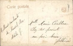 VINTAGE POSTCARD Happy New Year Child Clover