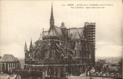 VINTAGE POSTCARD Rheims Apse of the Cathedral Before the Militaria War