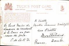 POSTAL de la VENDIMIA el alcalde ciudad del señor de Londres