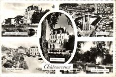 MODERN CARD Chateauroux Pont on Indre Quartier St Luc Places Republic the lake of the public garden