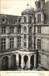 CPA Chateau de Chambord Escalier de l'aile Francois 1er