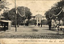 VINTAGE POSTCARD Artillery Caserne of Fortress has Rueil Militaria