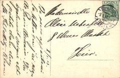 VINTAGE POSTCARD Herxlichen Gluckerensch zum neuen Fahre