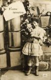 VINTAGE POSTCARD your Enfant intention has