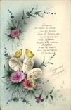 VINTAGE POSTCARD Merry Easter eggs Chicks