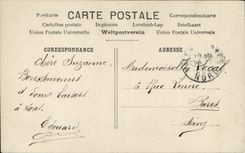 VINTAGE POSTCARD Thousand Kisses Man