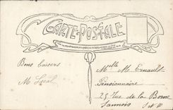 CPA Muguet de Mail Porte Bonheur Femme