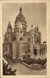 VINTAGE POSTCARD Basilica of the Sacring Heart Montmartre Paris
