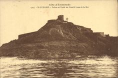 CPA St Lunaire Pointe et Croix du Decolle vues de la Mer