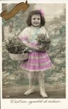 VINTAGE POSTCARD It is a Symbol of Enfant richness