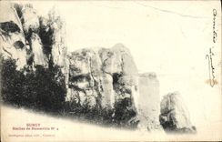 VINTAGE POSTCARD Surgy Rocks of Basseville