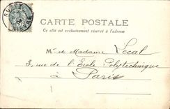 Rocas agitadas de la POSTAL de la VENDIMIA de Basseville