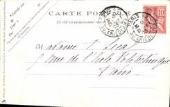 VINTAGE POSTCARD Approaches Of the Storm