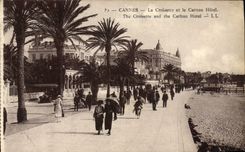 CPA Cannes La Croisette et le Carlton Hotel