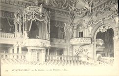 VINTAGE POSTCARD Monte Carlo the theater