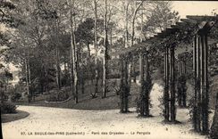 VINTAGE POSTCARD La Baule the Pines Park of the dryades the pergola