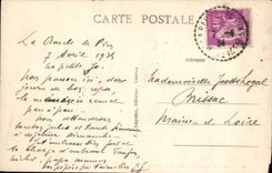 VINTAGE POSTCARD La Baule the Pines Park of the dryades the pergola