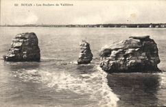 CPA Royan Les rochers de Vallieres
