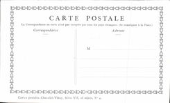 CPA Fantaisie Publicite Chocolat Vinay Les amours de bocage Lancret Moutons