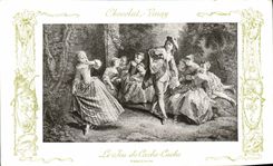 CPA Fantaisie Publicite Chocolat Vinay Le jeu de cache cache Lancret 