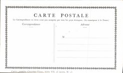 VINTAGE POSTCARD Fantasy Publicity Vinay Chocolate the epiciere of the village Gerald Dou