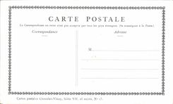 CPA Fantaisie Publicite Chocolat Vinay L'epiciere du village Gerard Dou