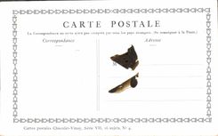 CPA Fantaisie Publicite Chocolat Vinay Les amours de bocage Lancret