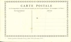 CPA Fantaisie Publicite Chocolat Vinay Le Colin Maillard Fragonard